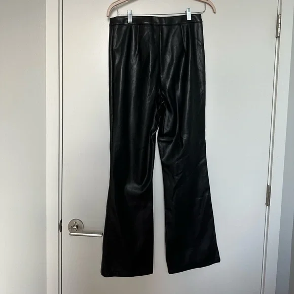 ASOS Design Leather Kick Flare Pants - Picture 10 of 11